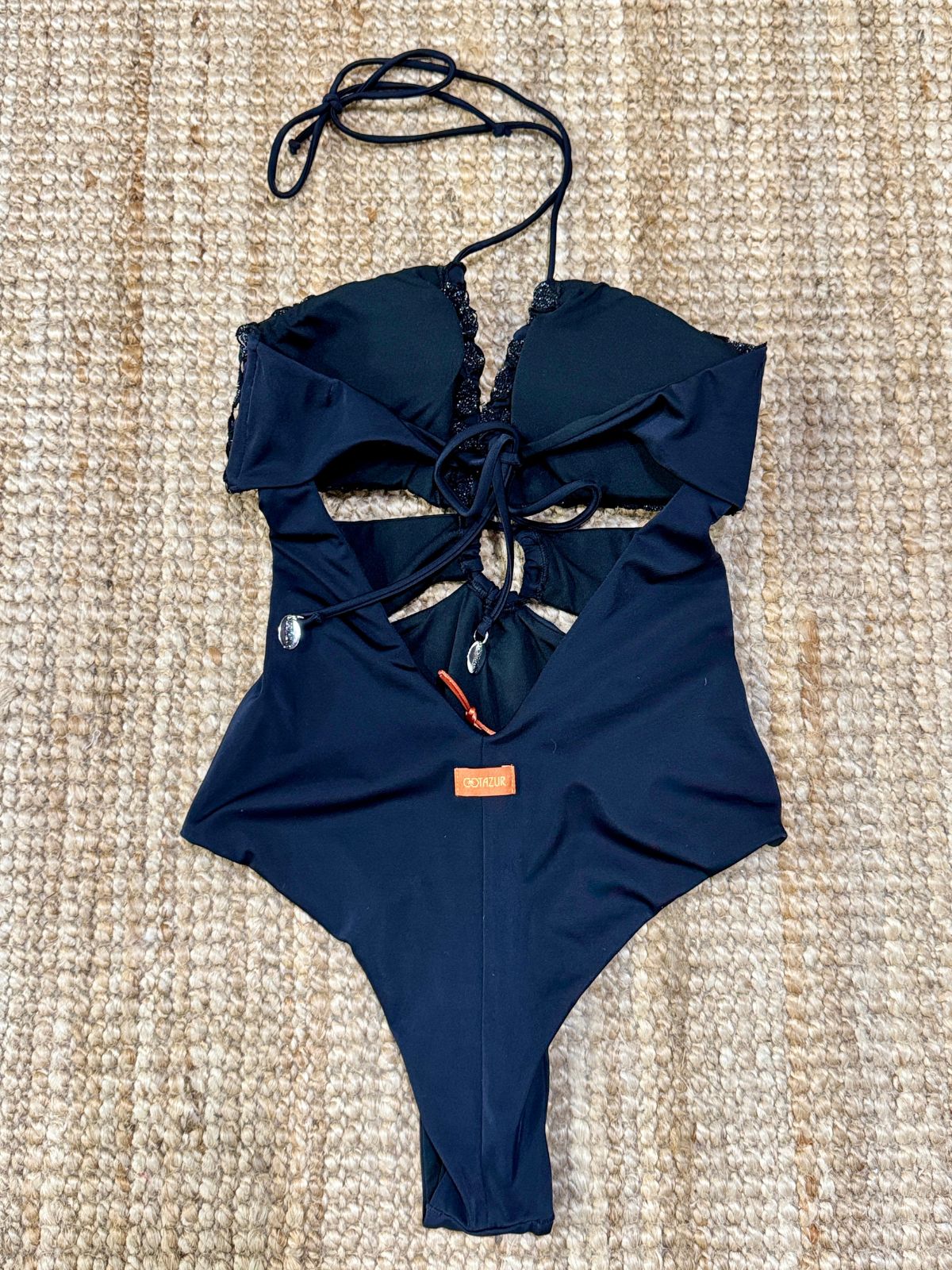 Costume intero Cotazur in maglia a rete lurex