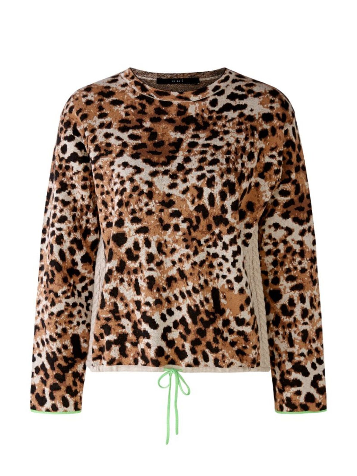 Maglione maculato dal design sportivo