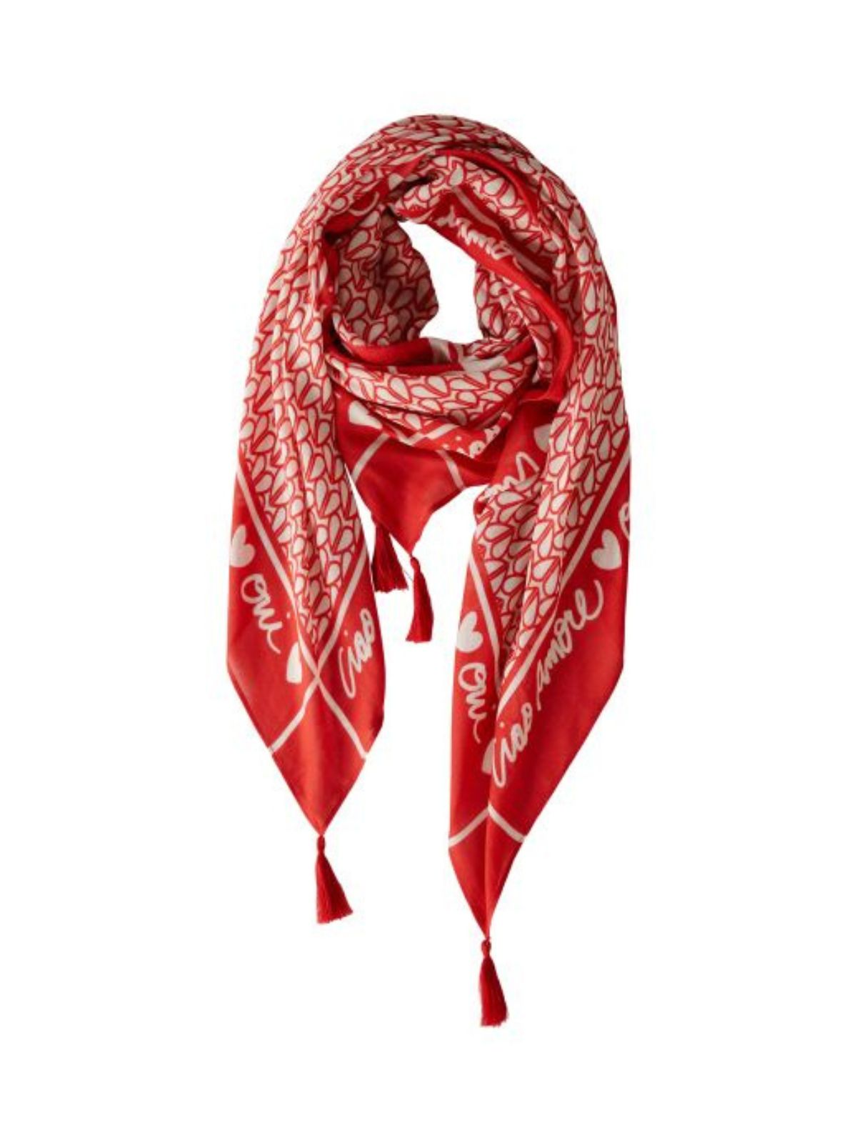 Pashmina in viscosa "Ciao amore"