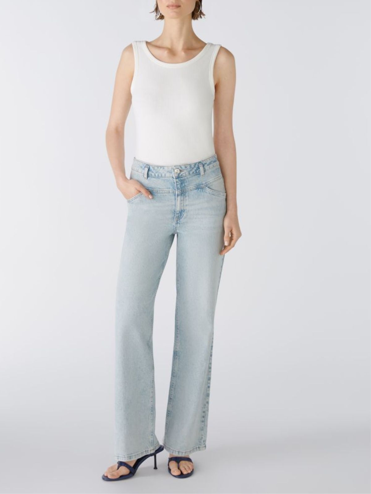 Jeans dalla gamba dritta ecosostenibile