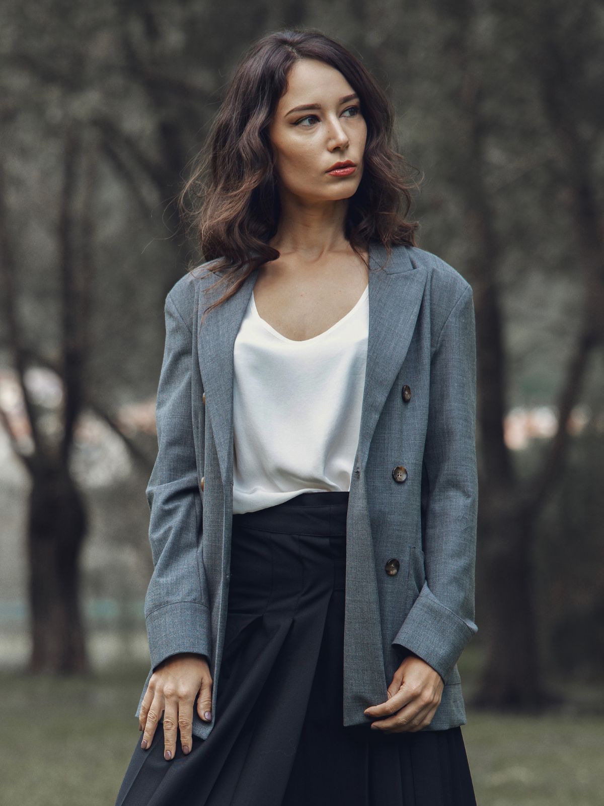Giacca Camicia Antracite