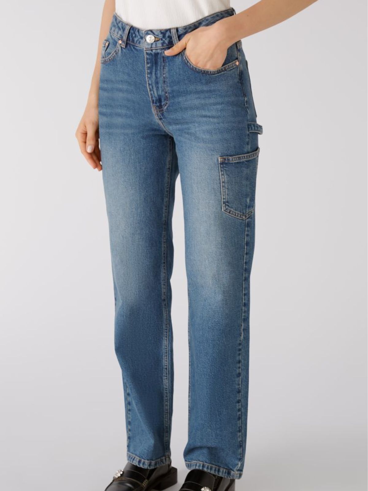 Jeans con dettagli work