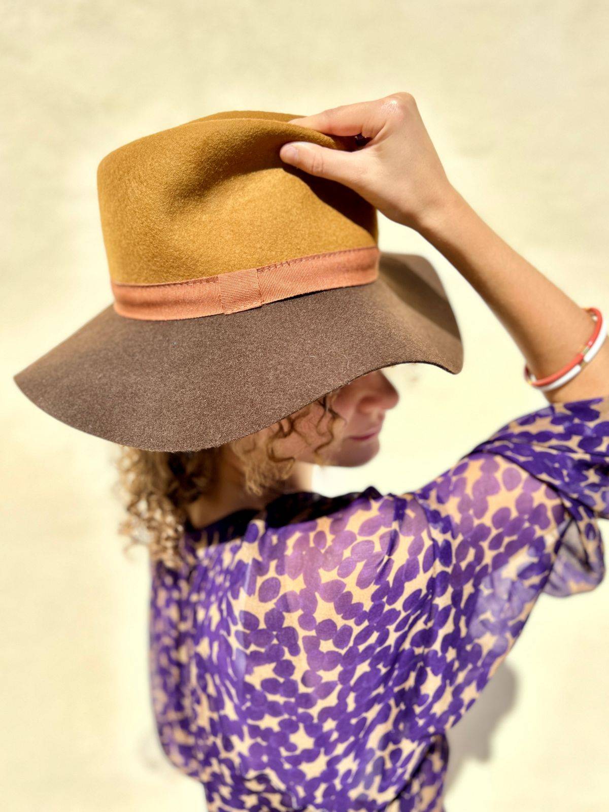 Cappello Bicolore in lana