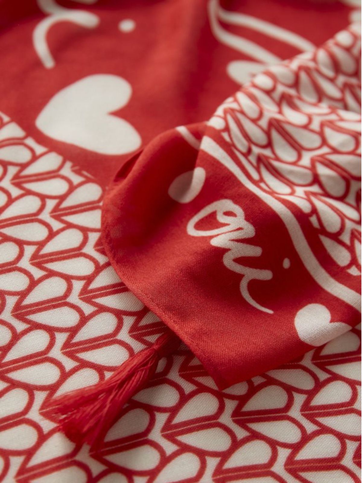 Pashmina in viscosa "Ciao amore"