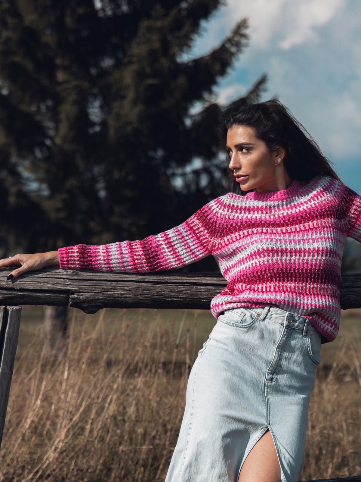 Maglia in caldo cotone jacquard