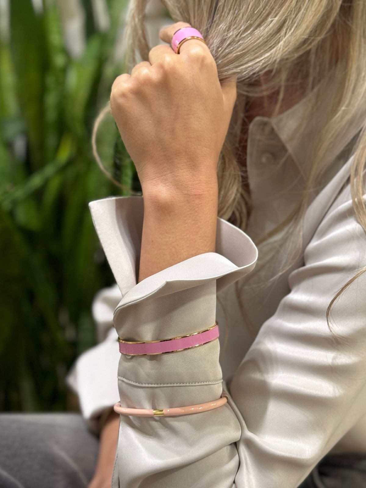 Bracciale mini rosa