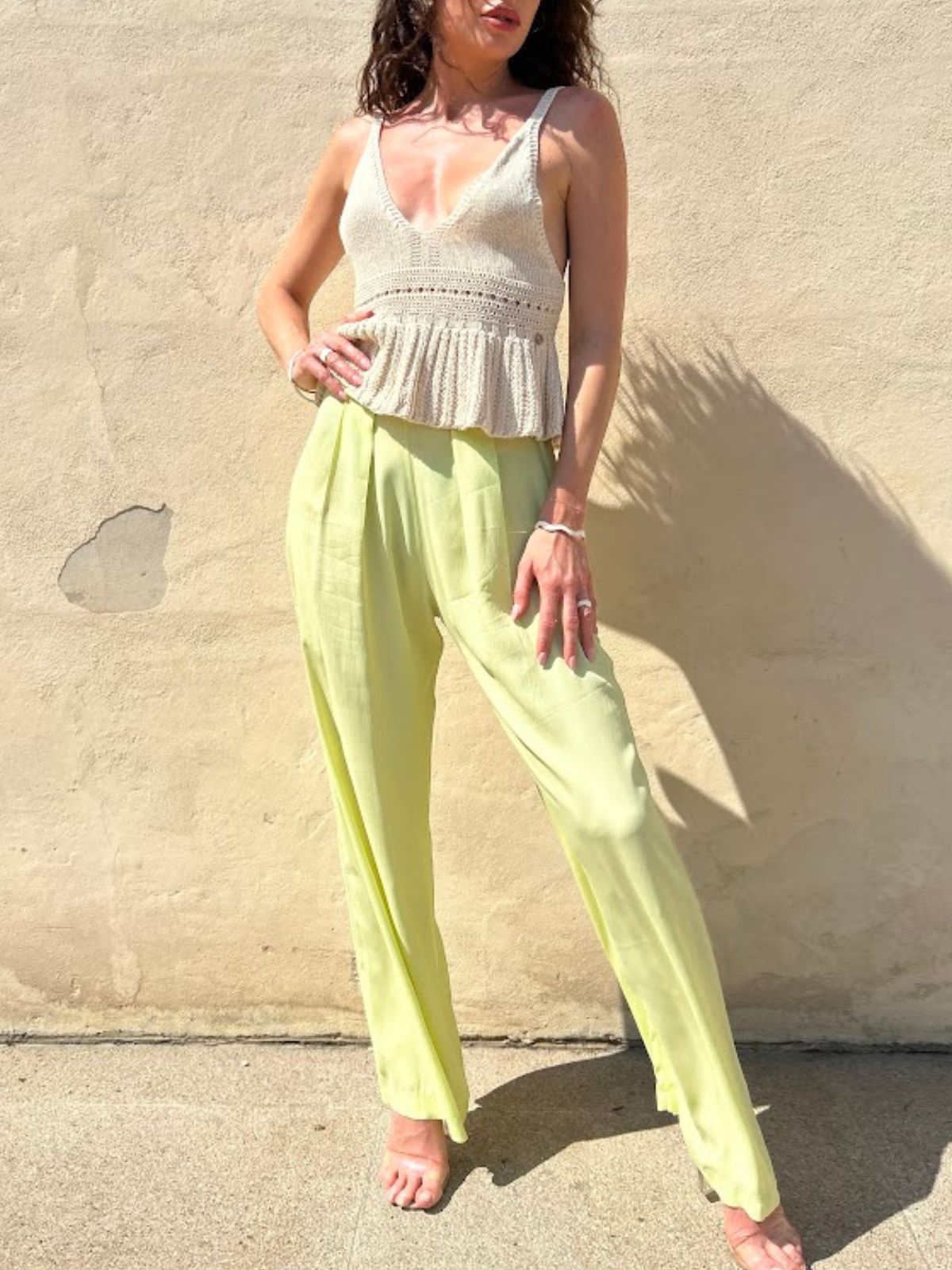 Pantalone a palazzo con elastico