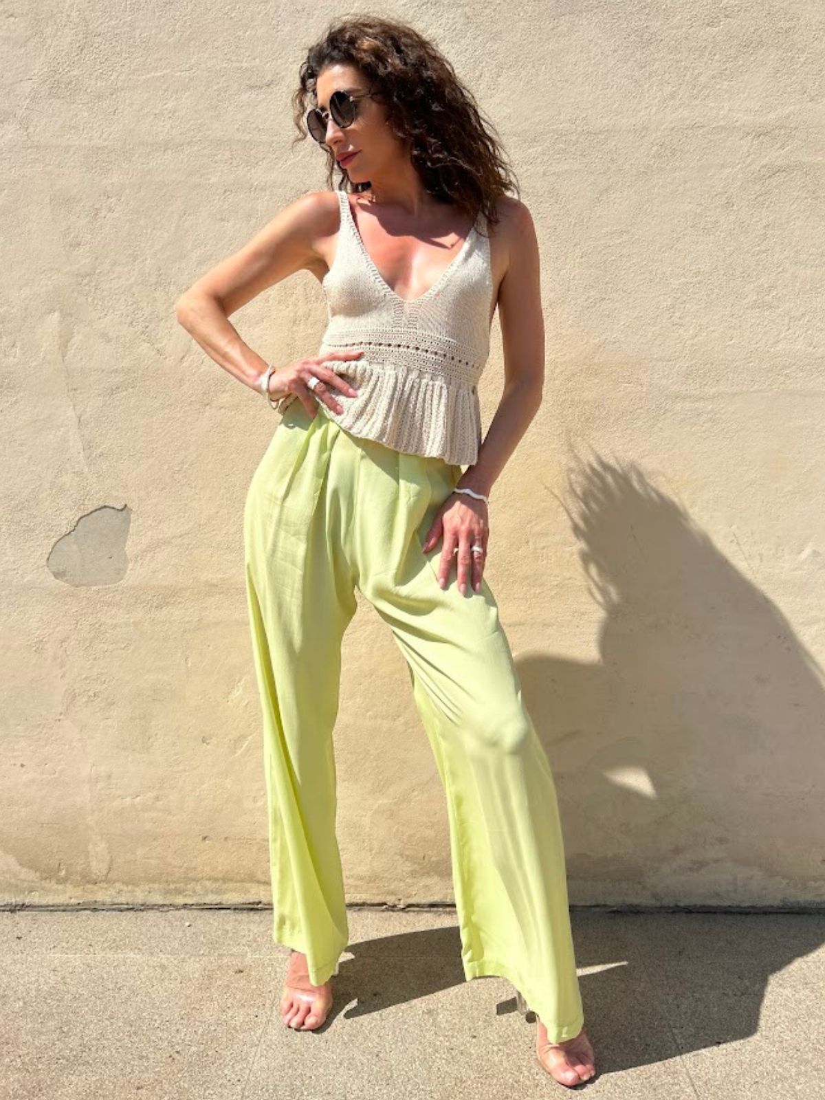 Pantalone a palazzo con elastico