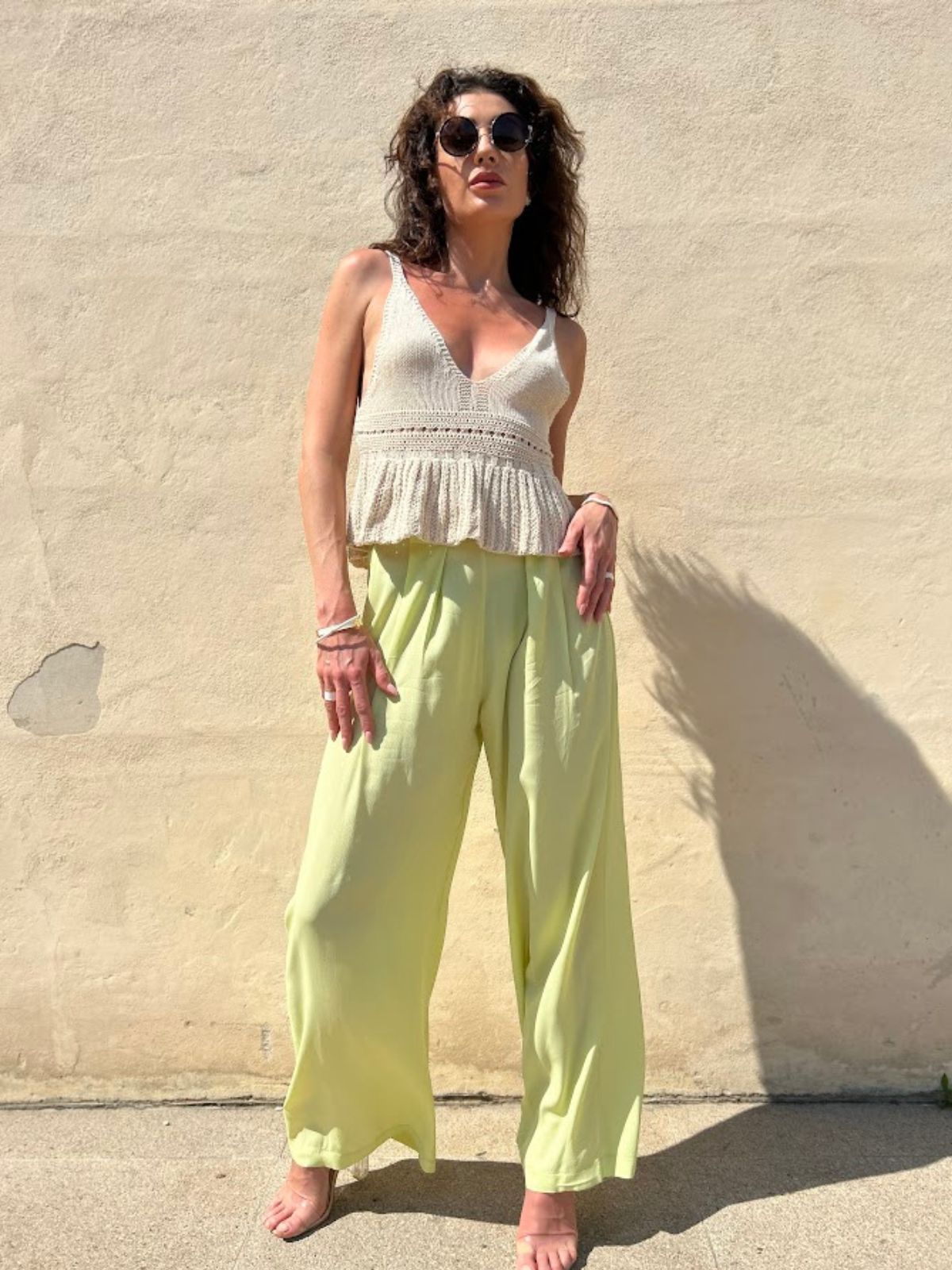 Pantalone a palazzo con elastico