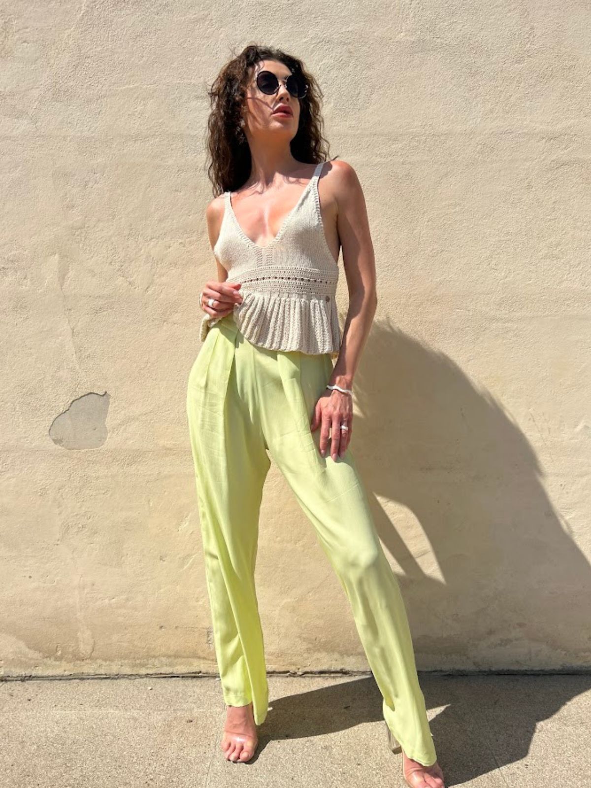 Pantalone a palazzo con elastico