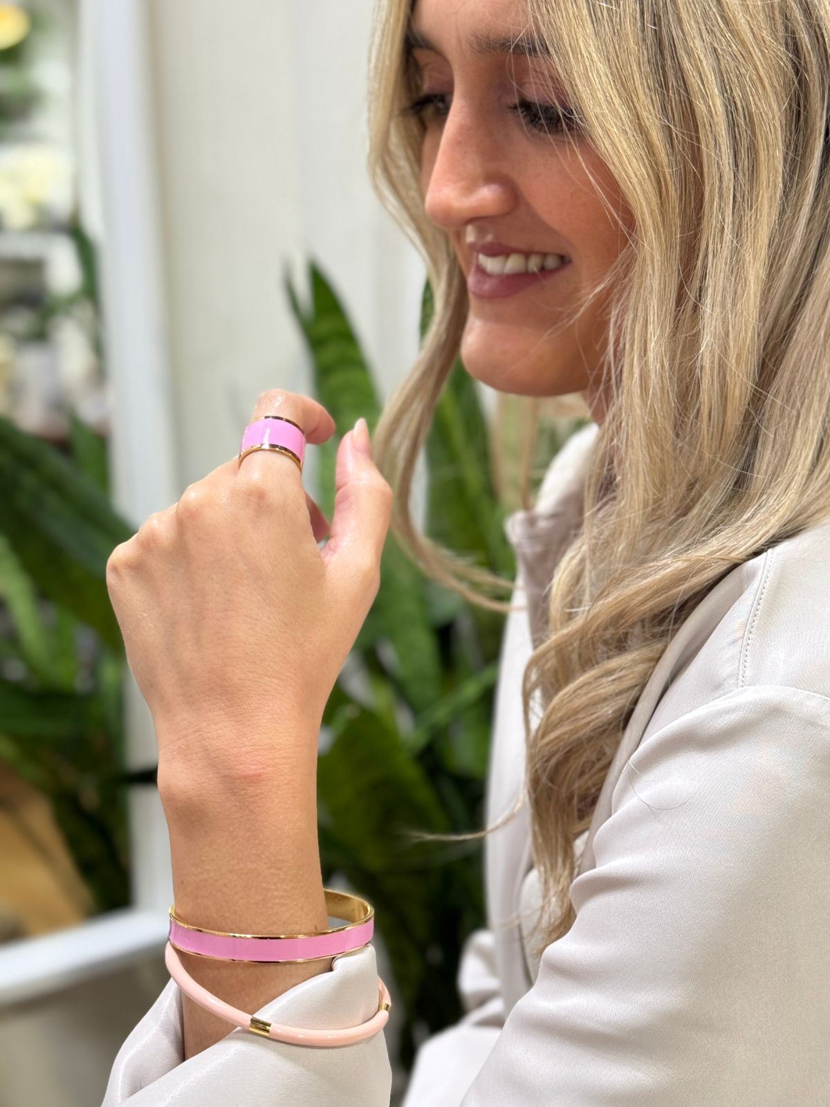 Bracciale mini rosa