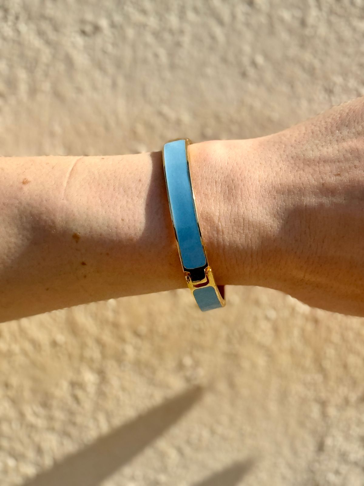 Bracciale mini con cerniera azzurro