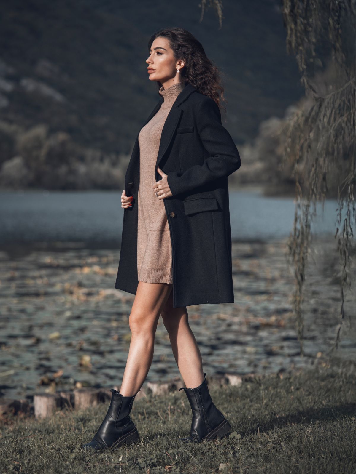 Cappotto nero in lana1
