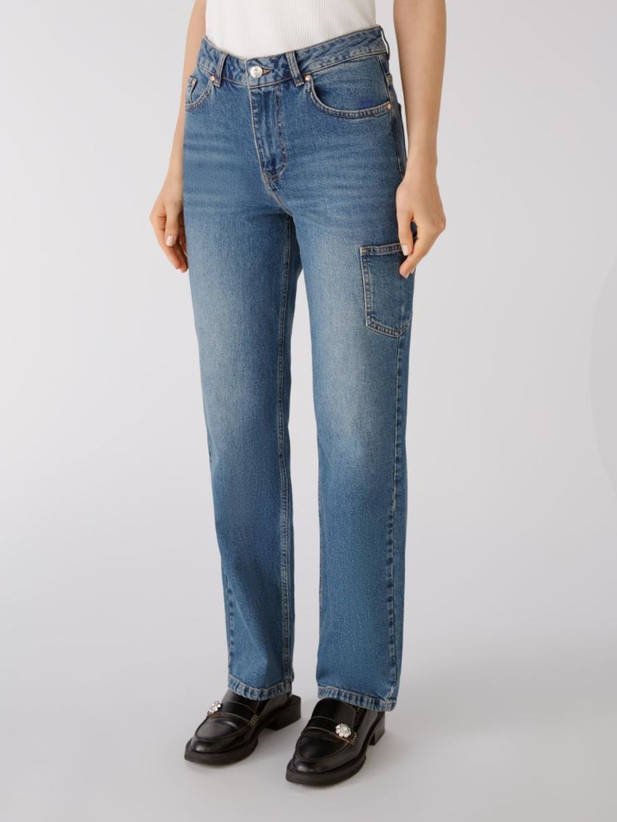 Jeans con dettagli work