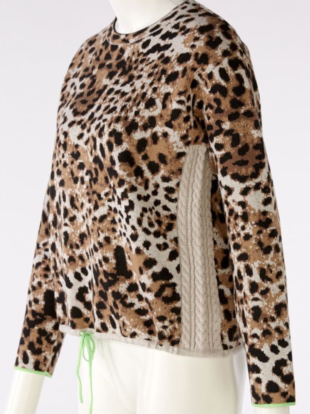 Maglione maculato dal design sportivo