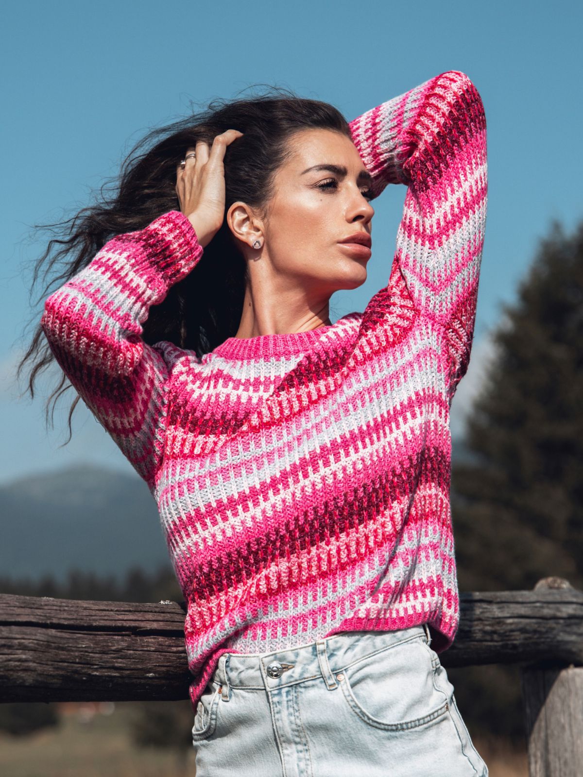 Maglia in caldo cotone jacquard