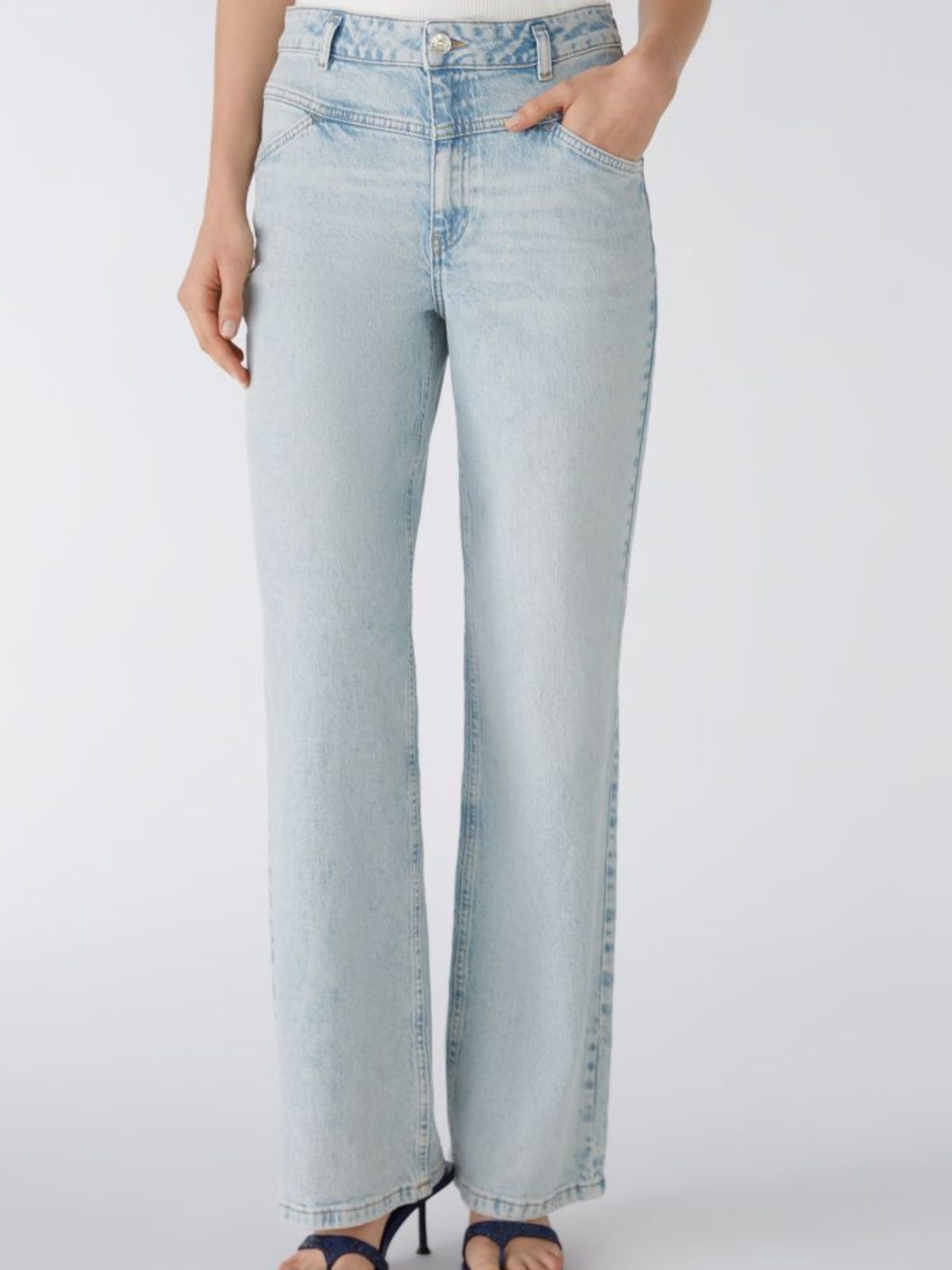 Jeans dalla gamba dritta ecosostenibile