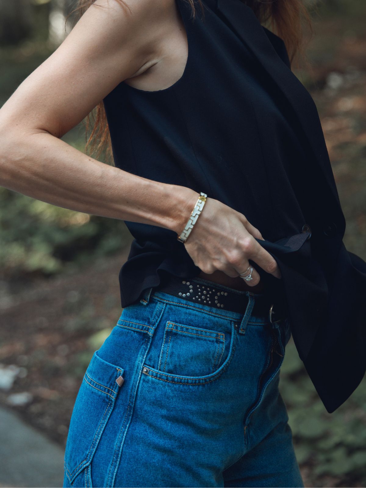 Jeans baggy con dettagli work