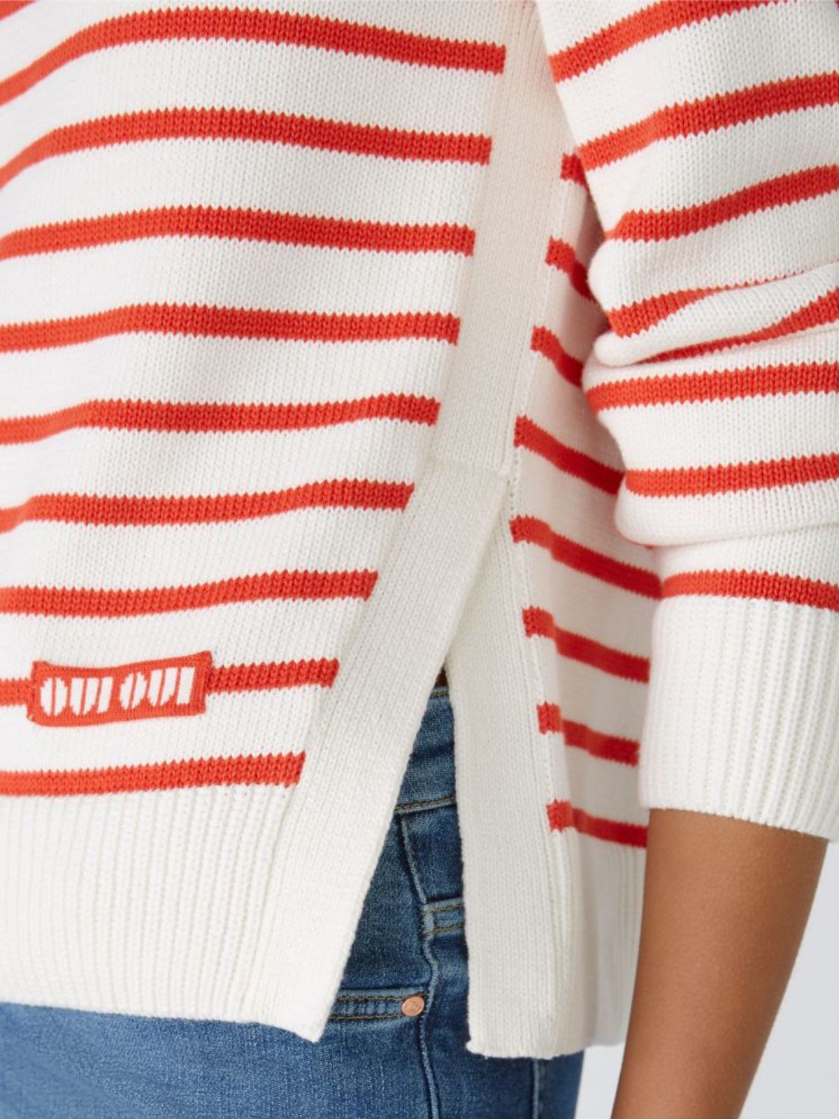 Maglia a righe con cuore