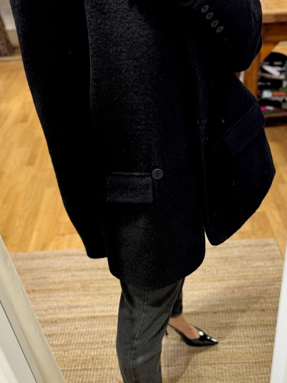 Cappotto oversize con spacco