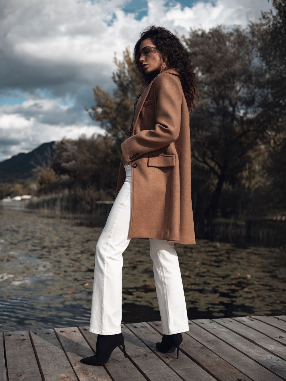 Cappotto cammello in lana