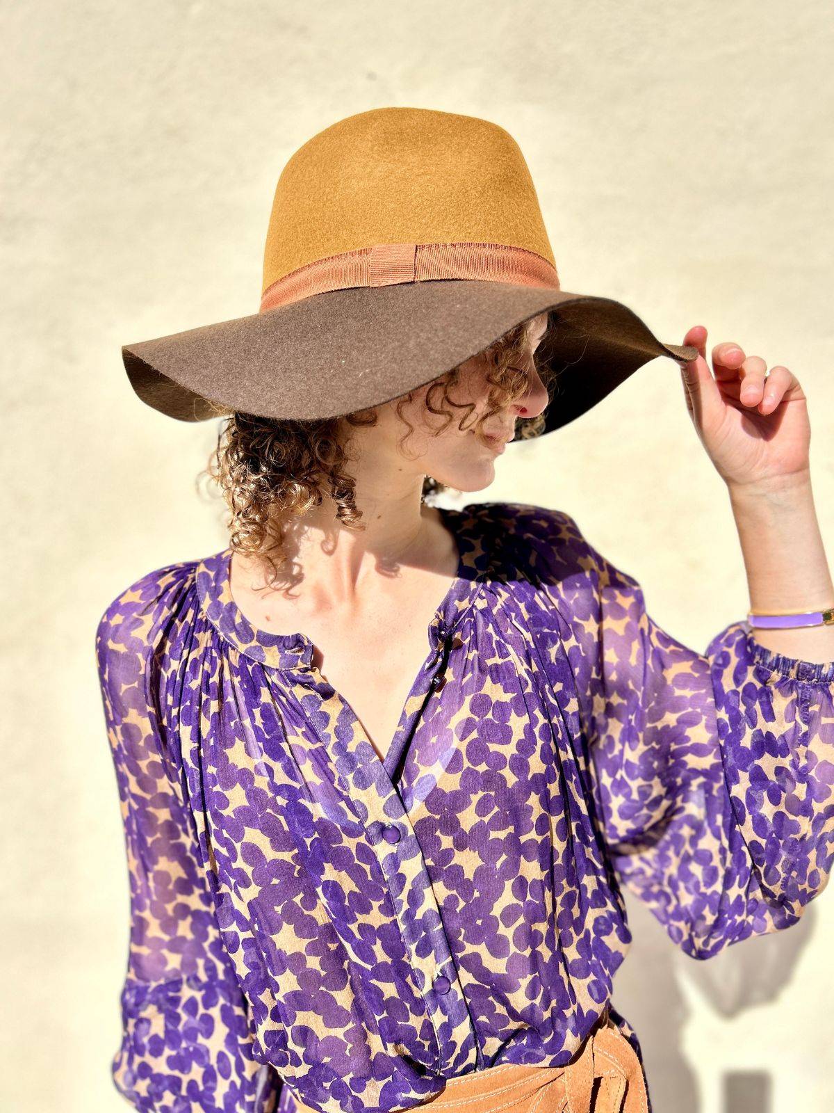 Cappello Bicolore in lana