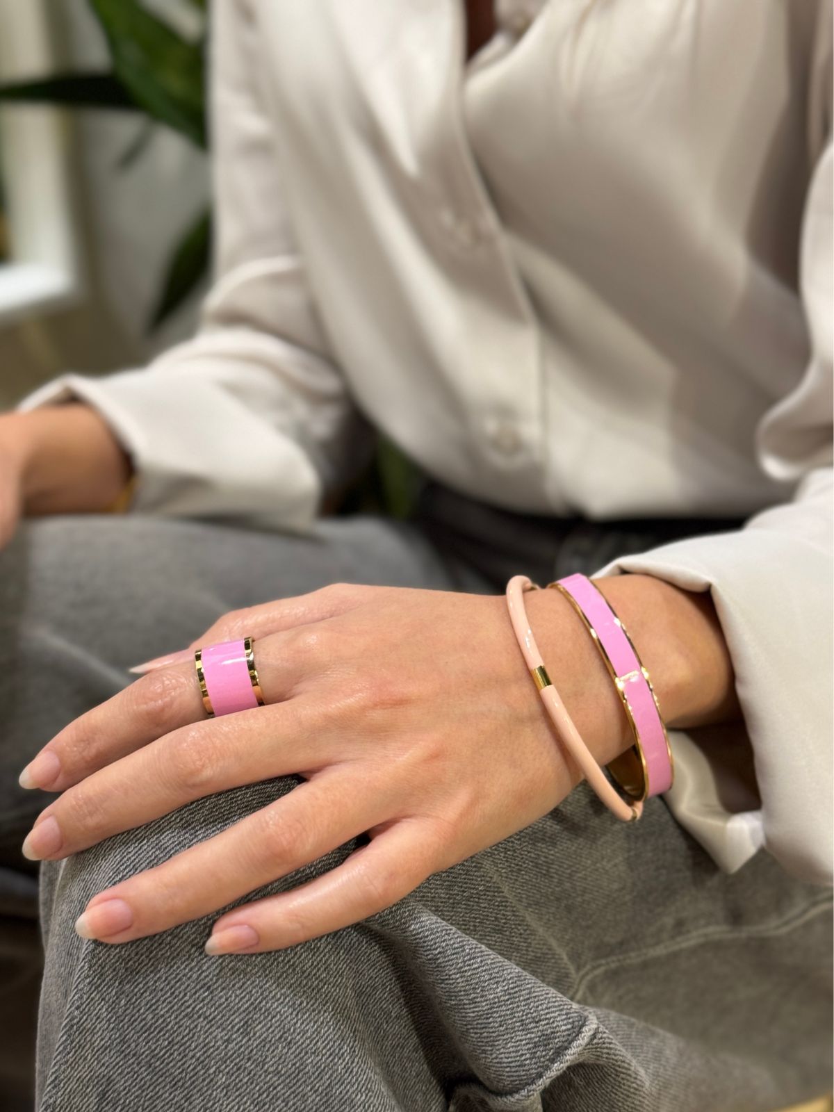 Bracciale mini rosa