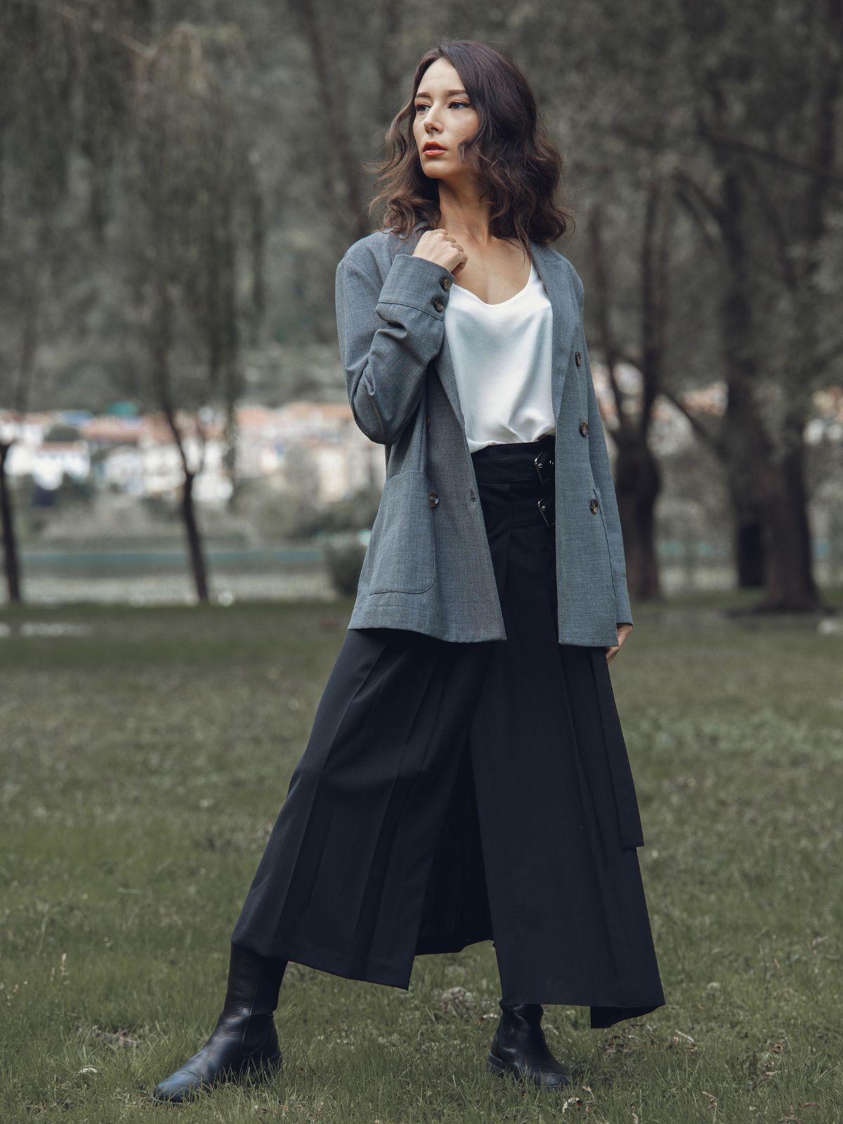 Giacca Camicia Antracite