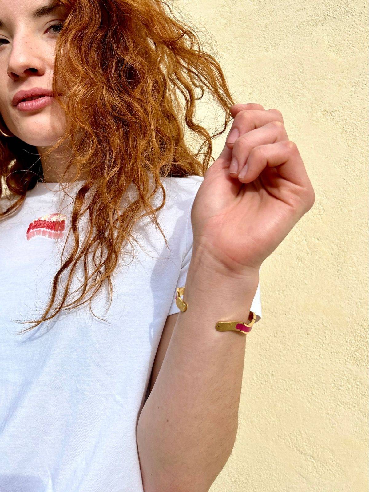 Bracciale wave fucsia