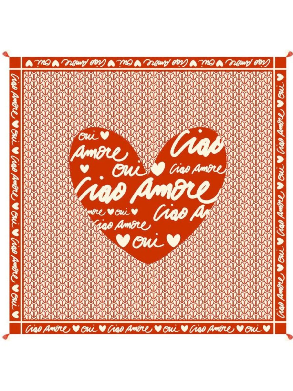 Pashmina in viscosa "Ciao amore"