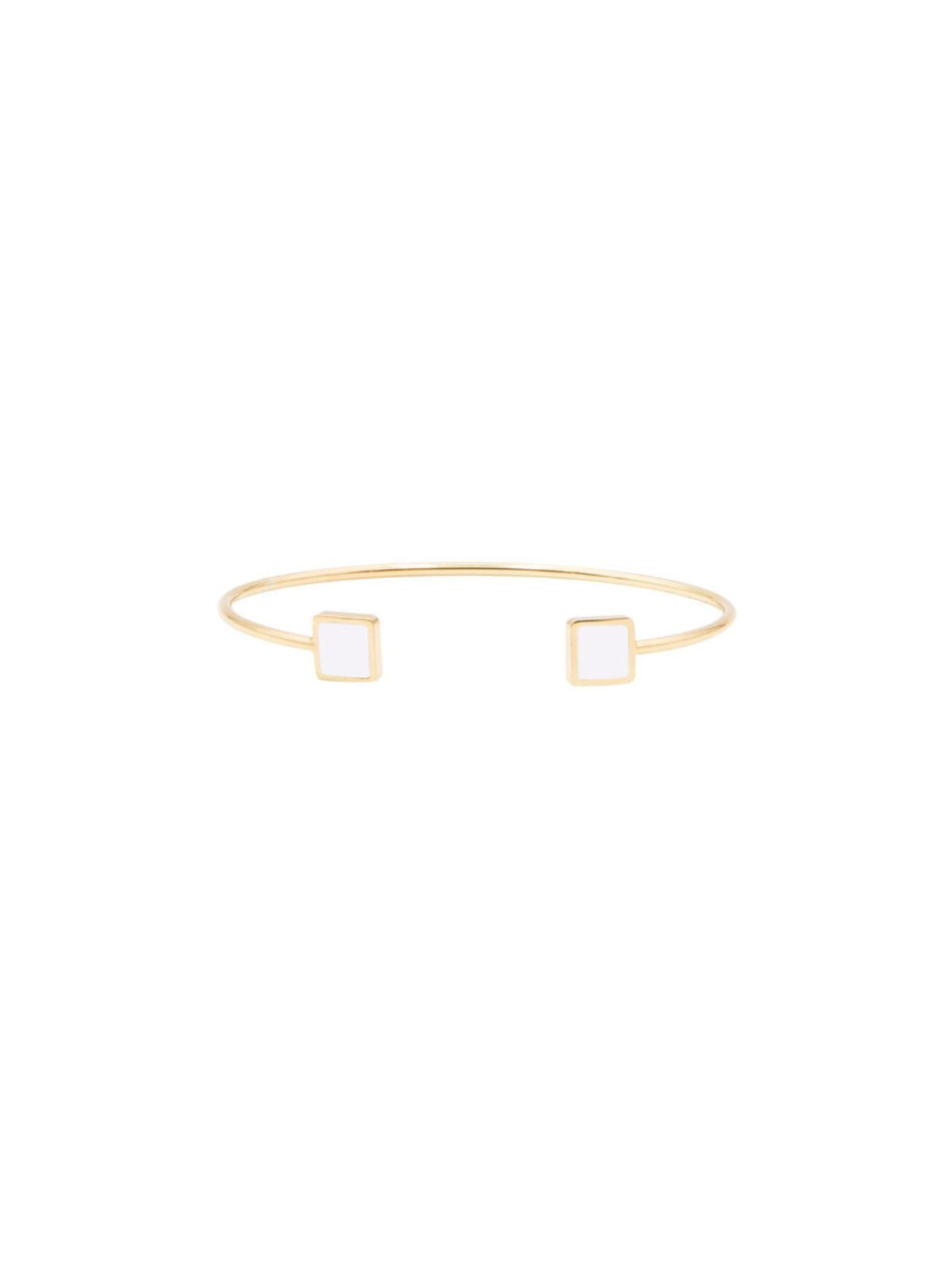Bracciale Wire Quadrato Bianco