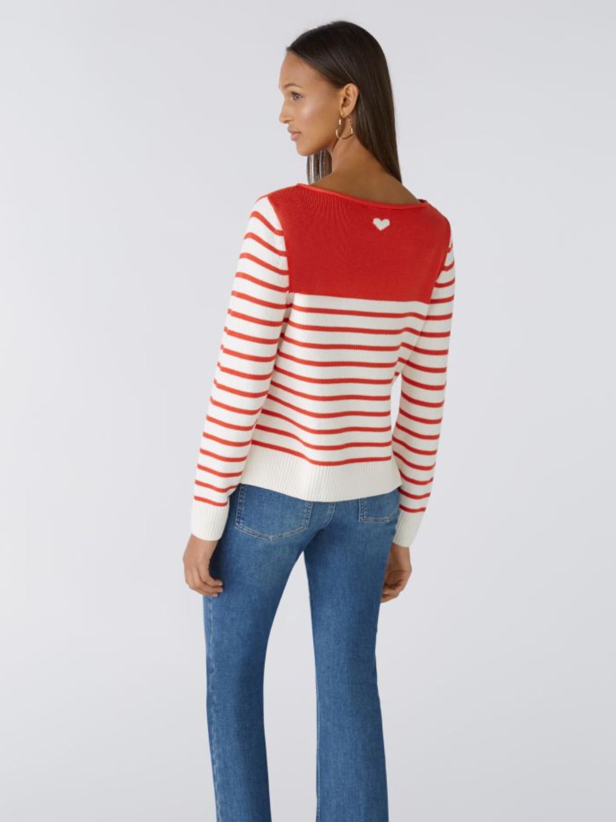 Maglia a righe con cuore