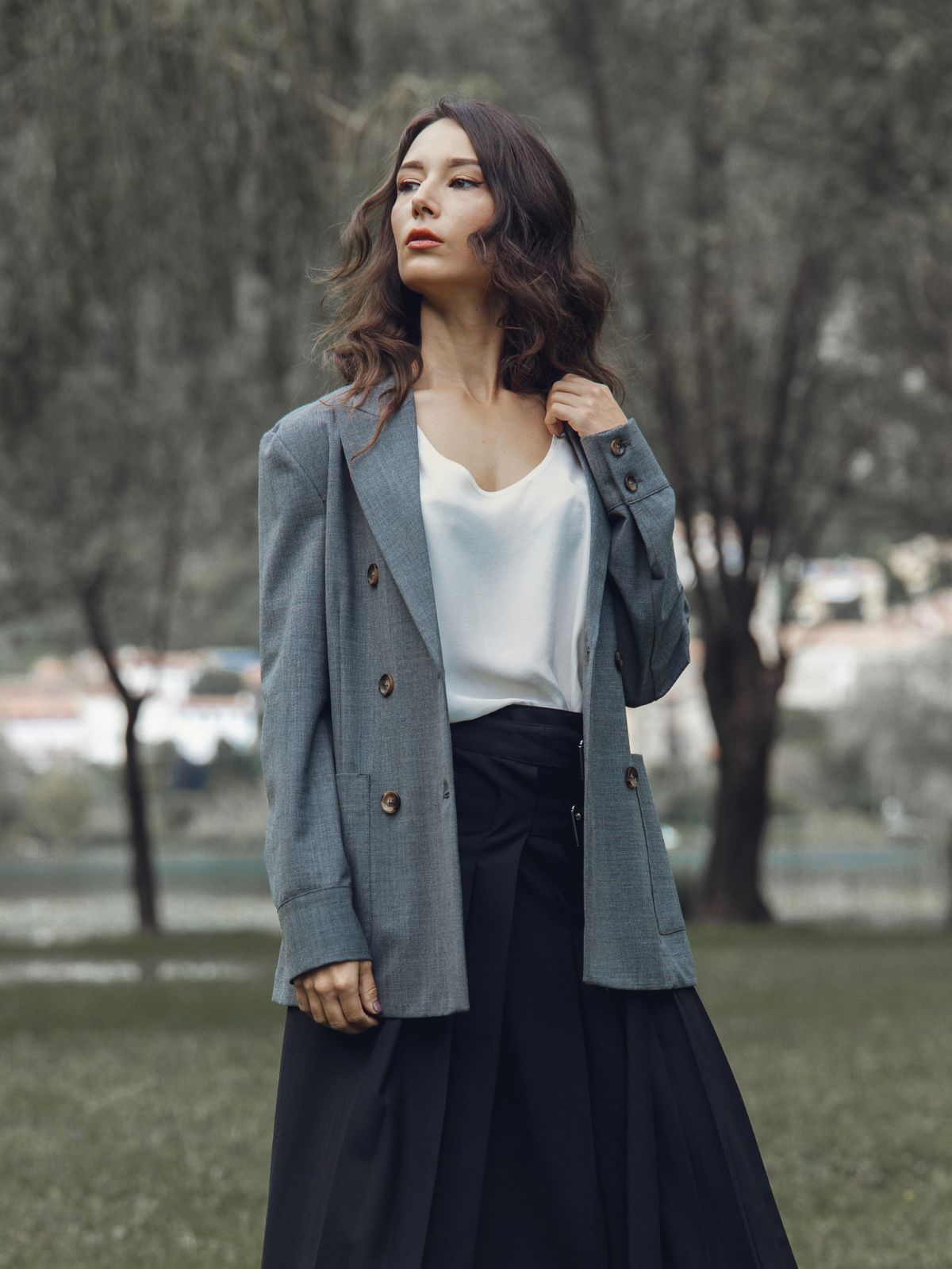 Giacca Camicia Antracite