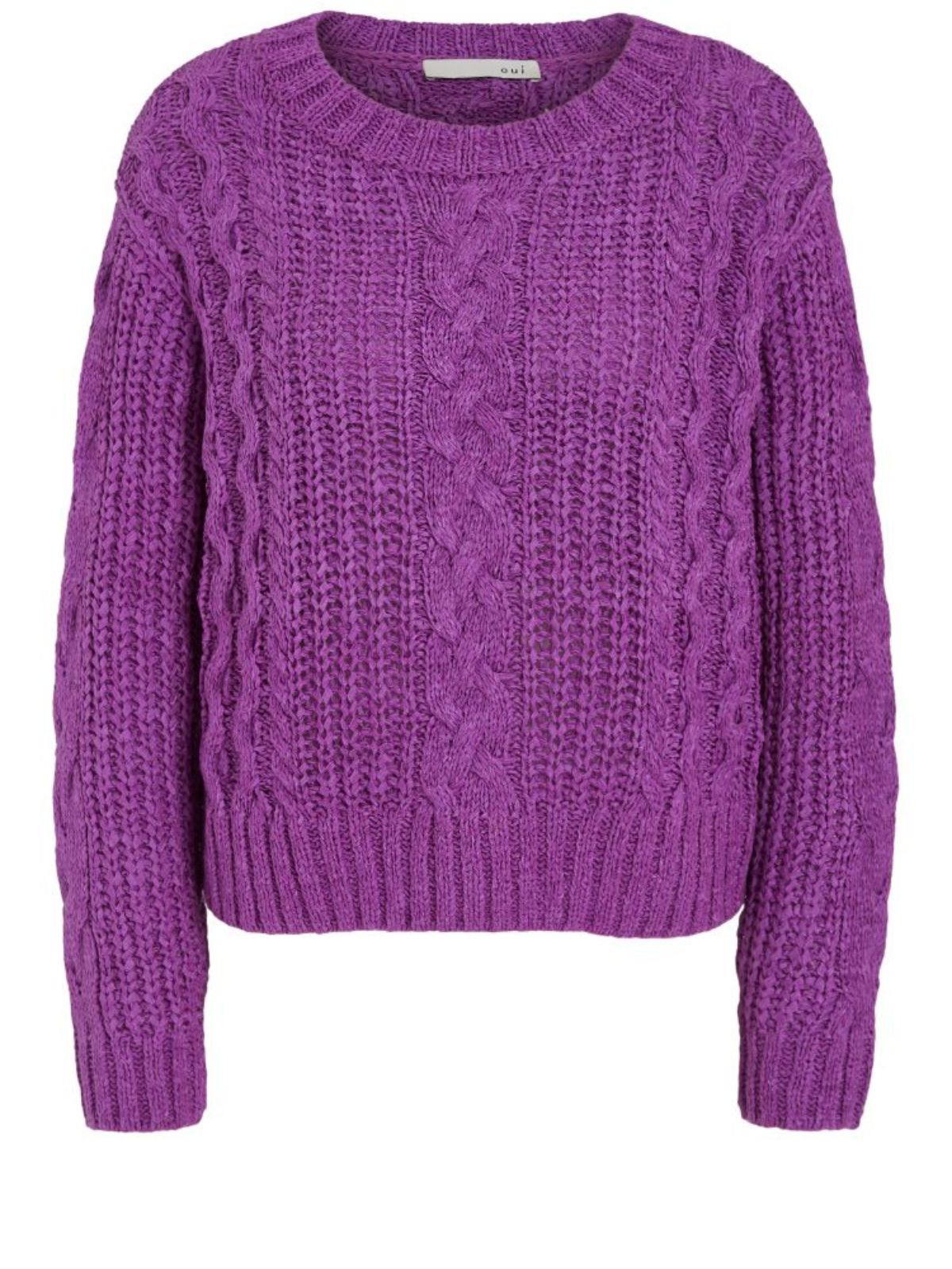 Maglia con le trecce in fettuccia
