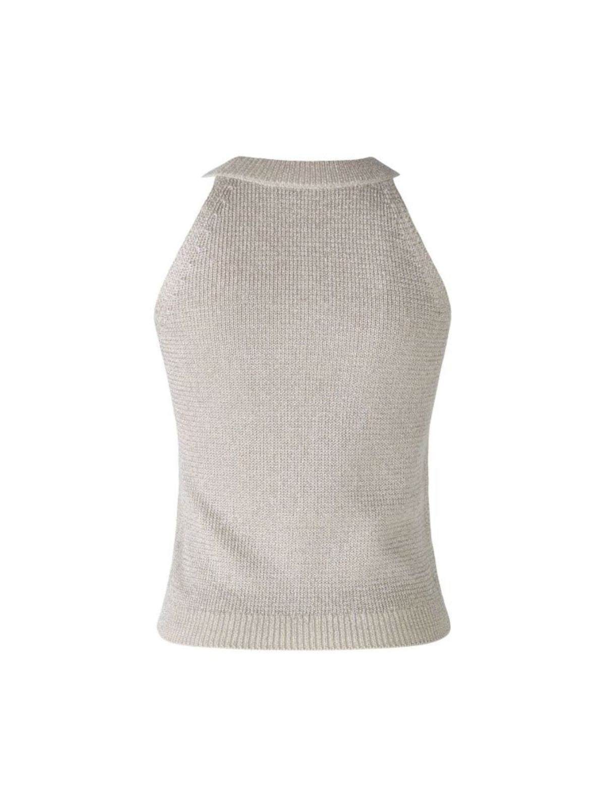 Top in maglia con lurex