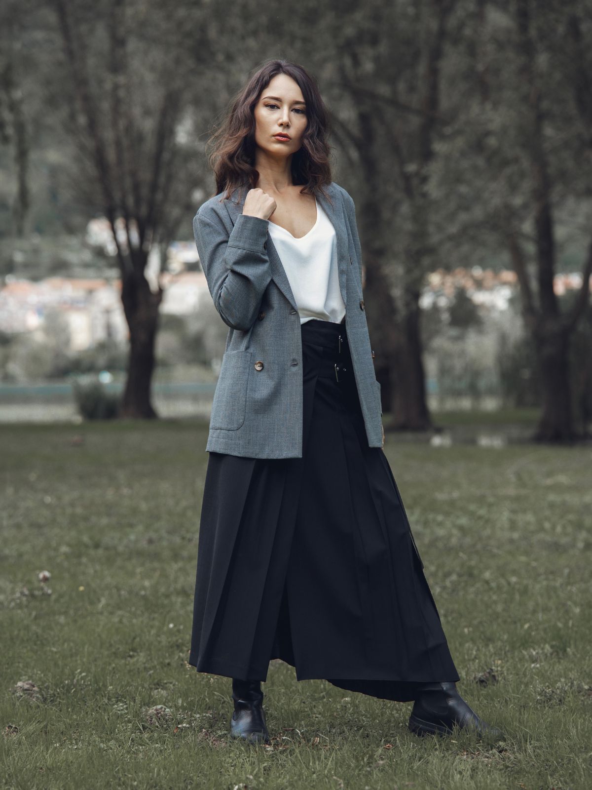 Giacca Camicia Antracite