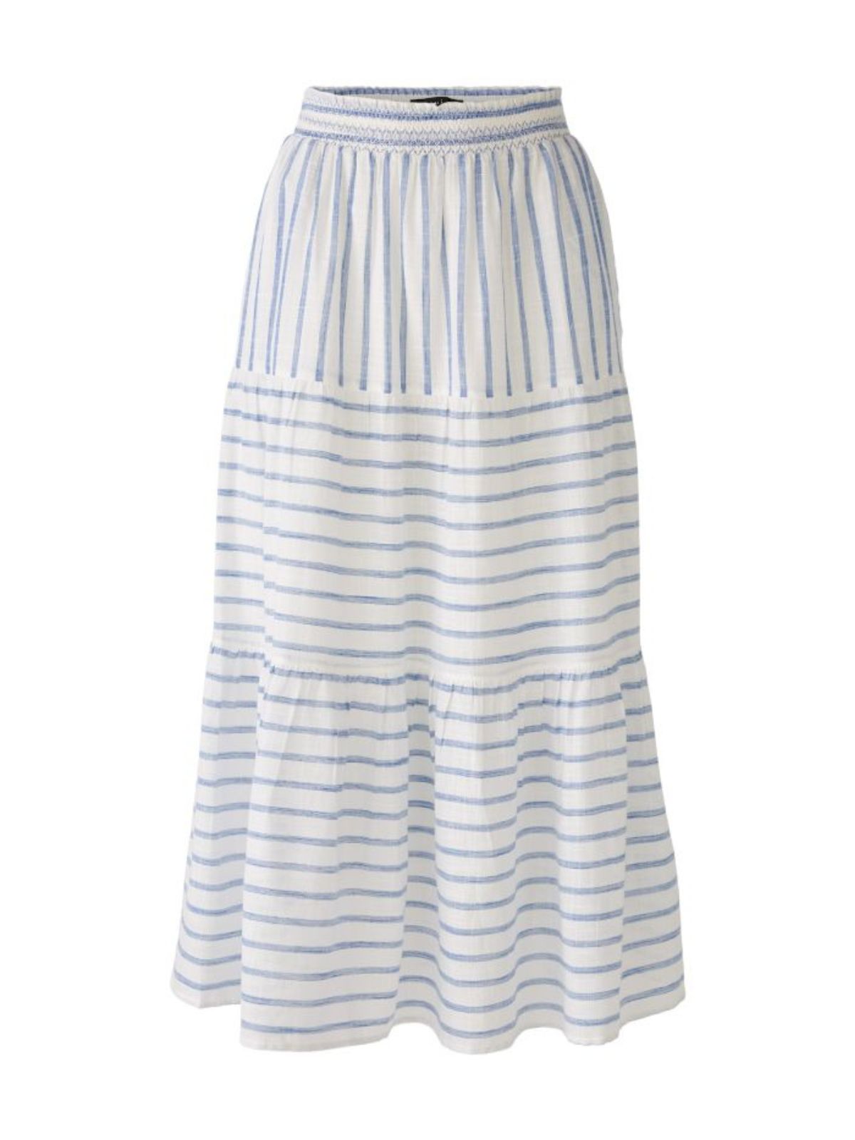 Gonna maxi a righe azzurre