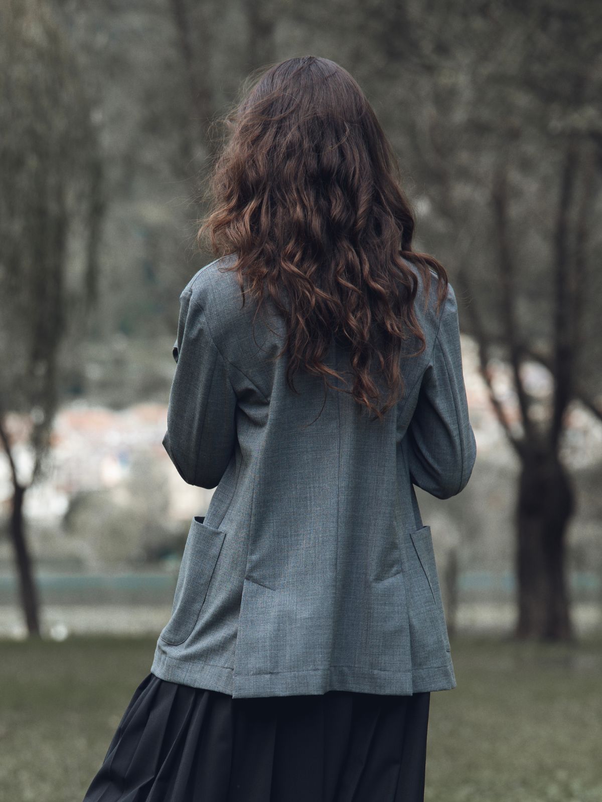 Giacca Camicia Antracite