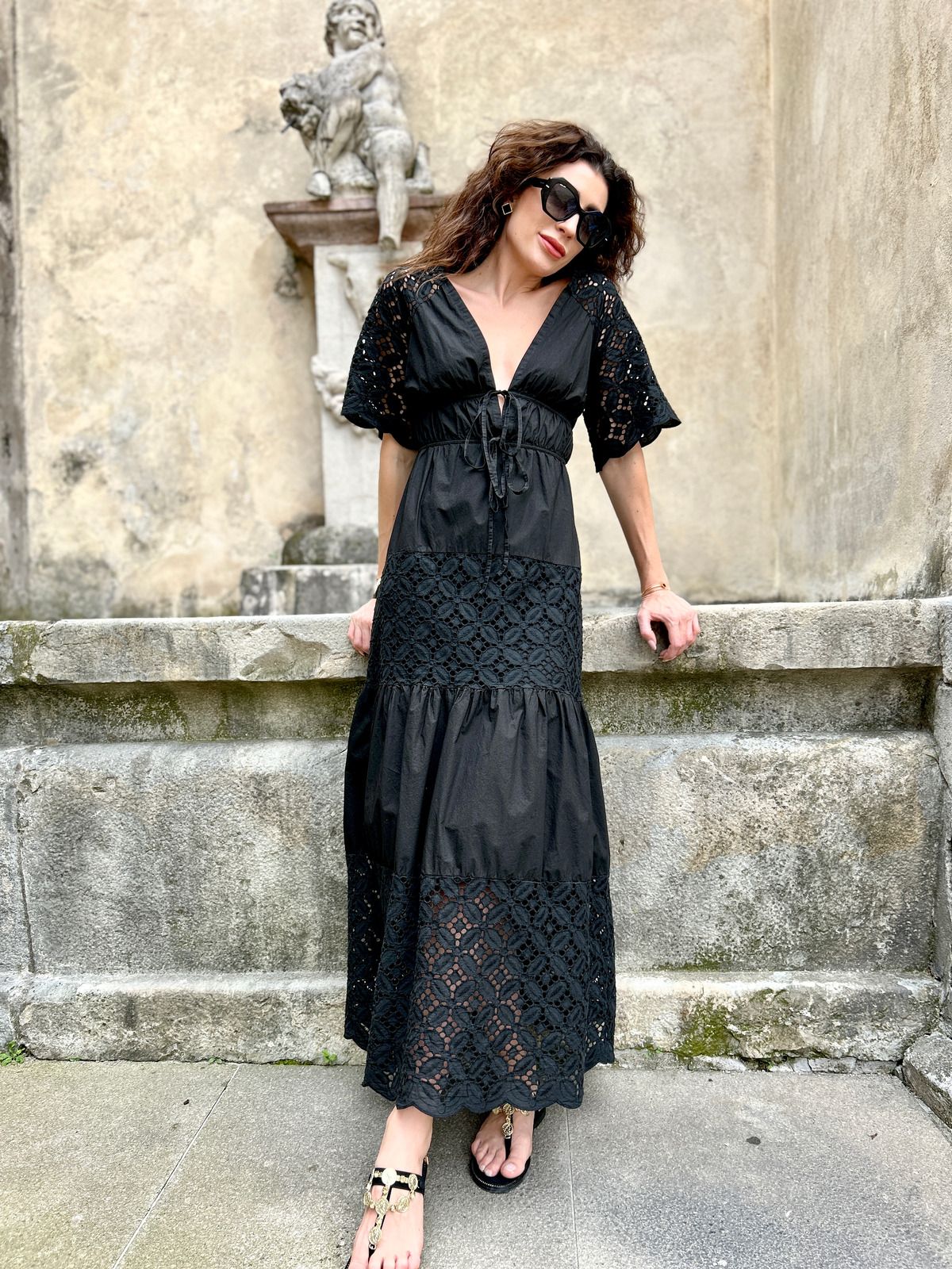 Vestito Lungo Abiti Estivi In Pizzo Sangallo River Island Vestito