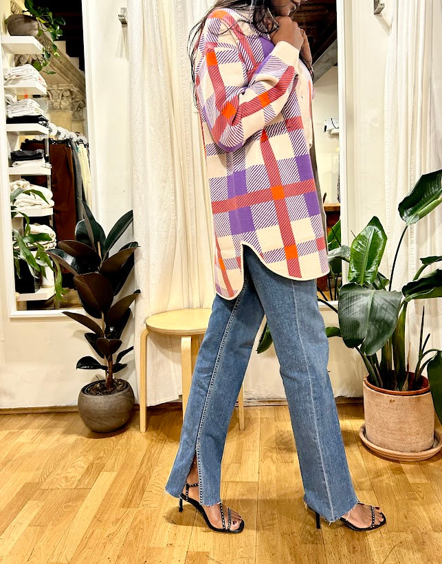 Jeans taglio dritto con spacco