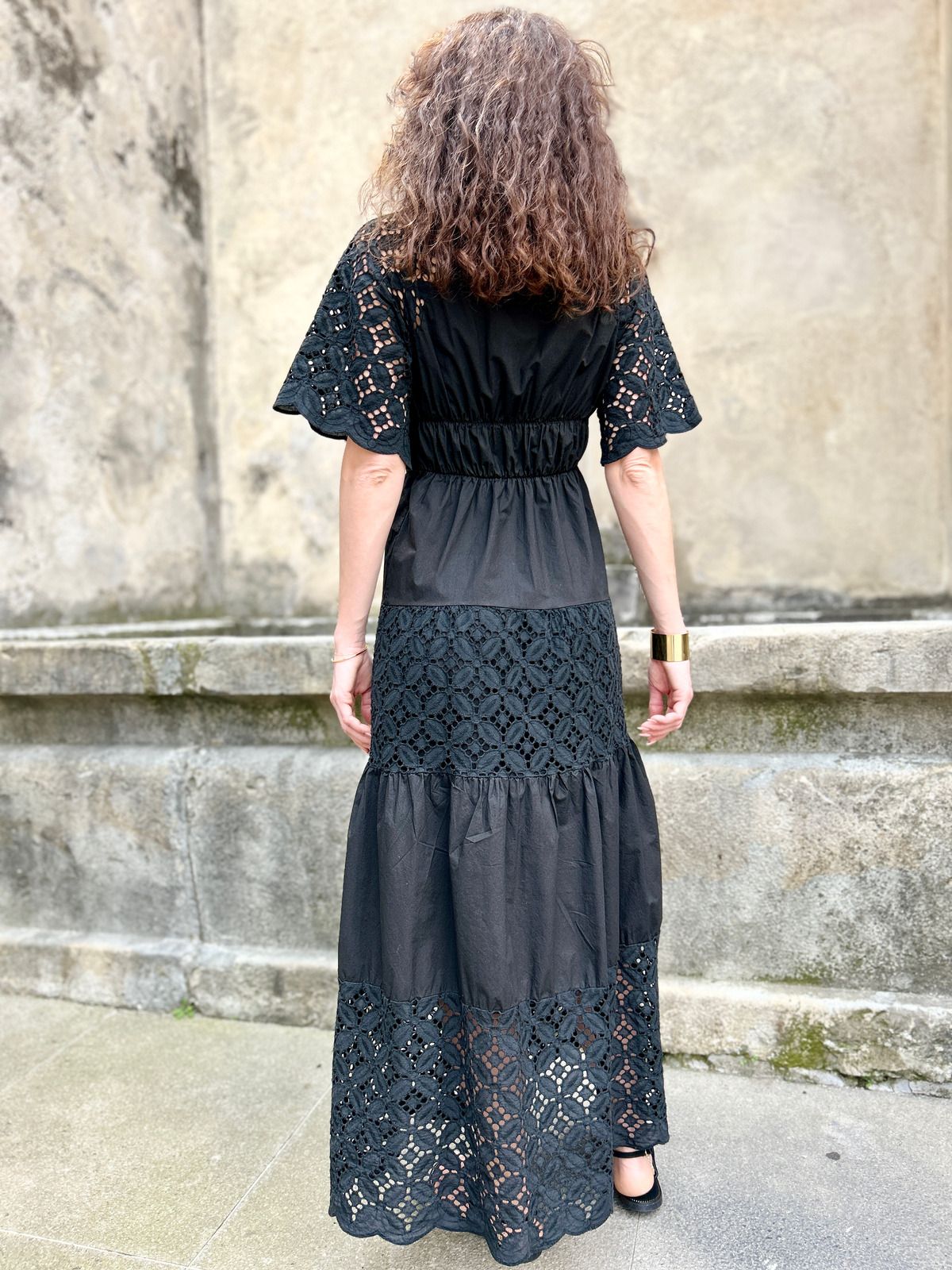 Abito in pizzo Sangallo lungo