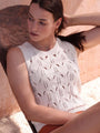 Top in maglia traforato