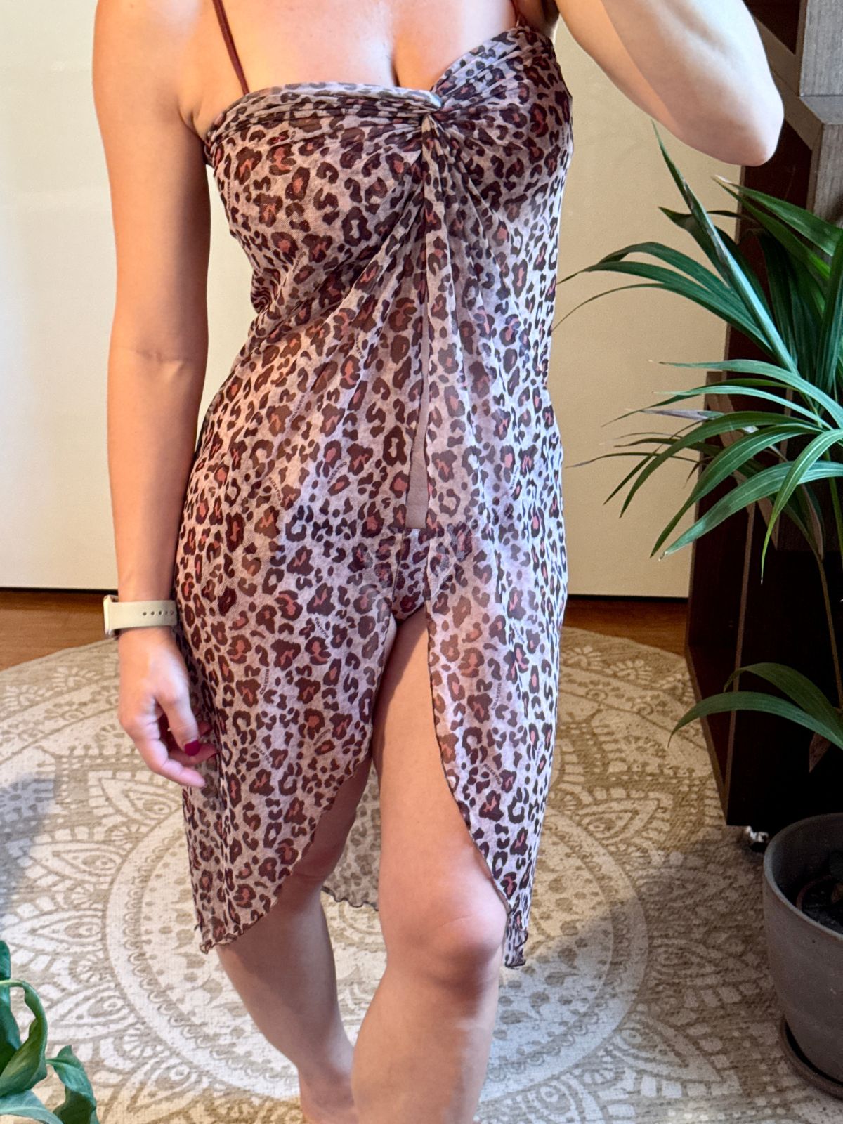 Pareo maculato in tulle