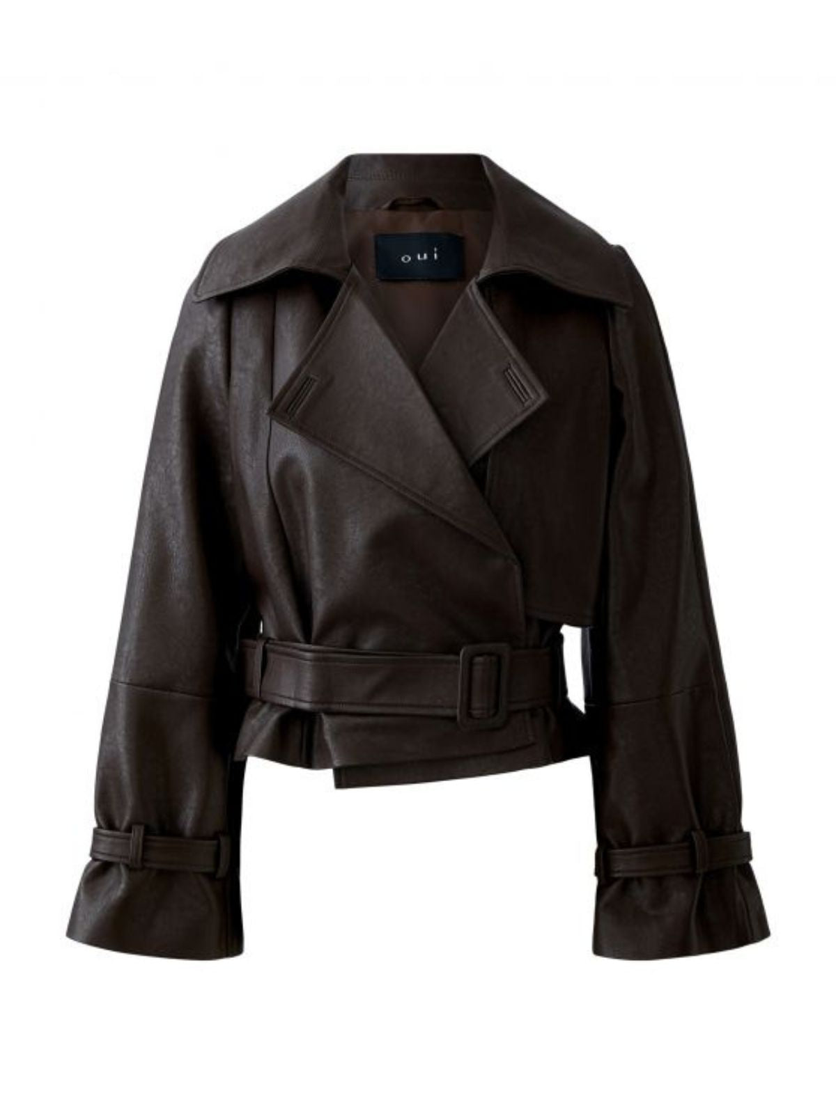 Giubbino in pelle testa di moro