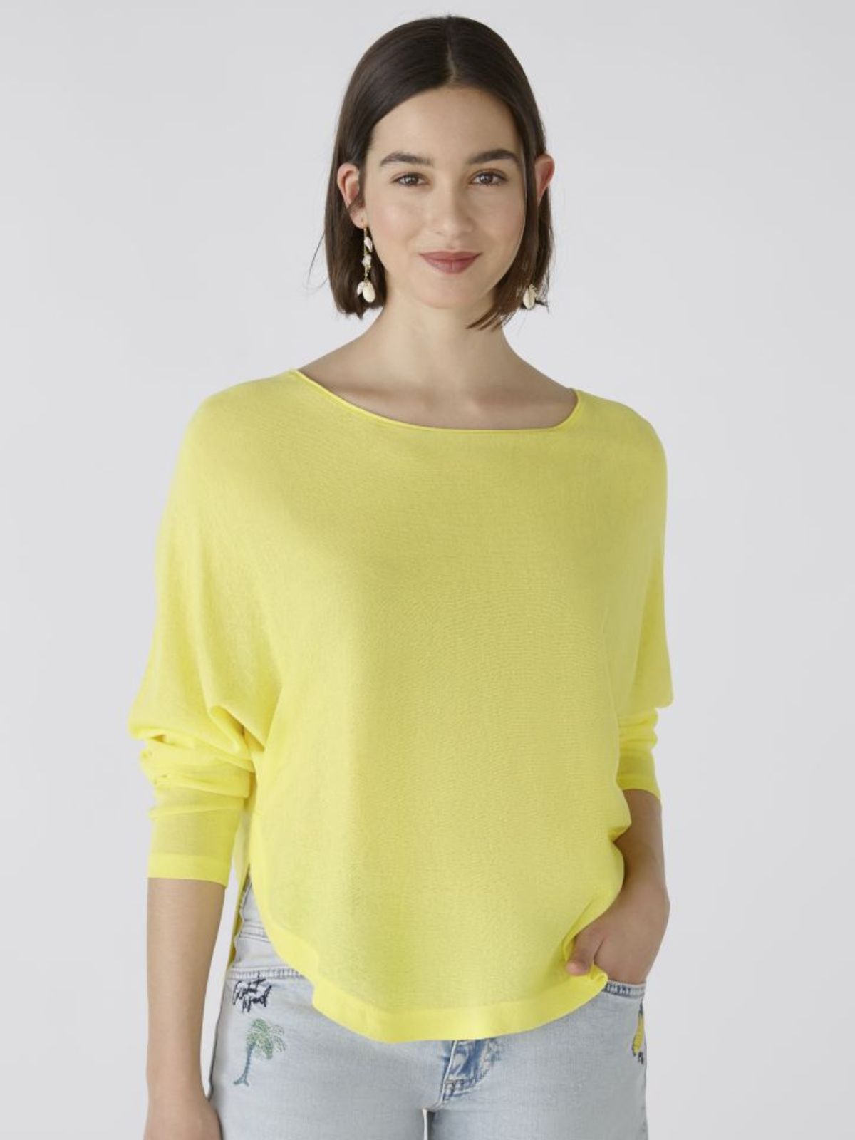 Maglia estiva oversize gialla