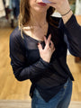 Maglia in viscosa scollo a V