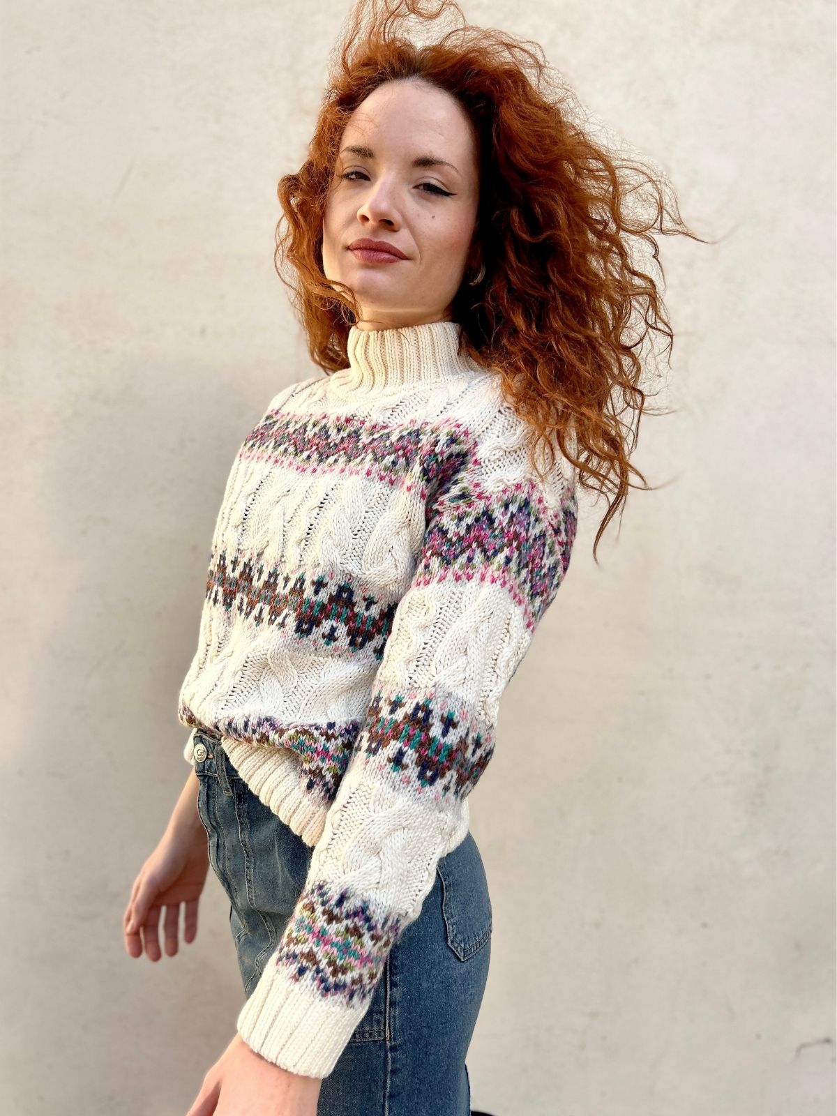 Maglia norvegese a trecce