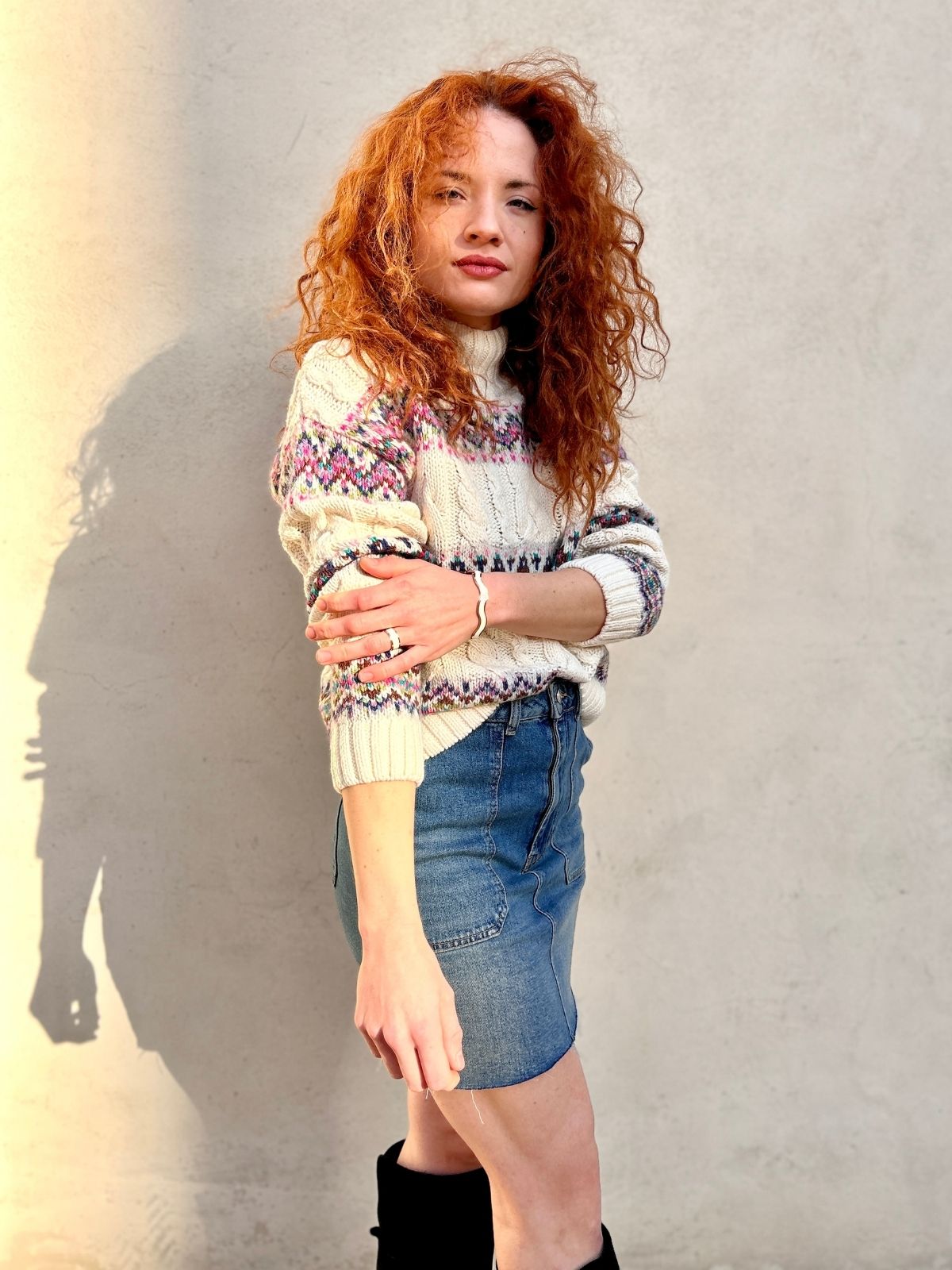 Maglia norvegese a trecce