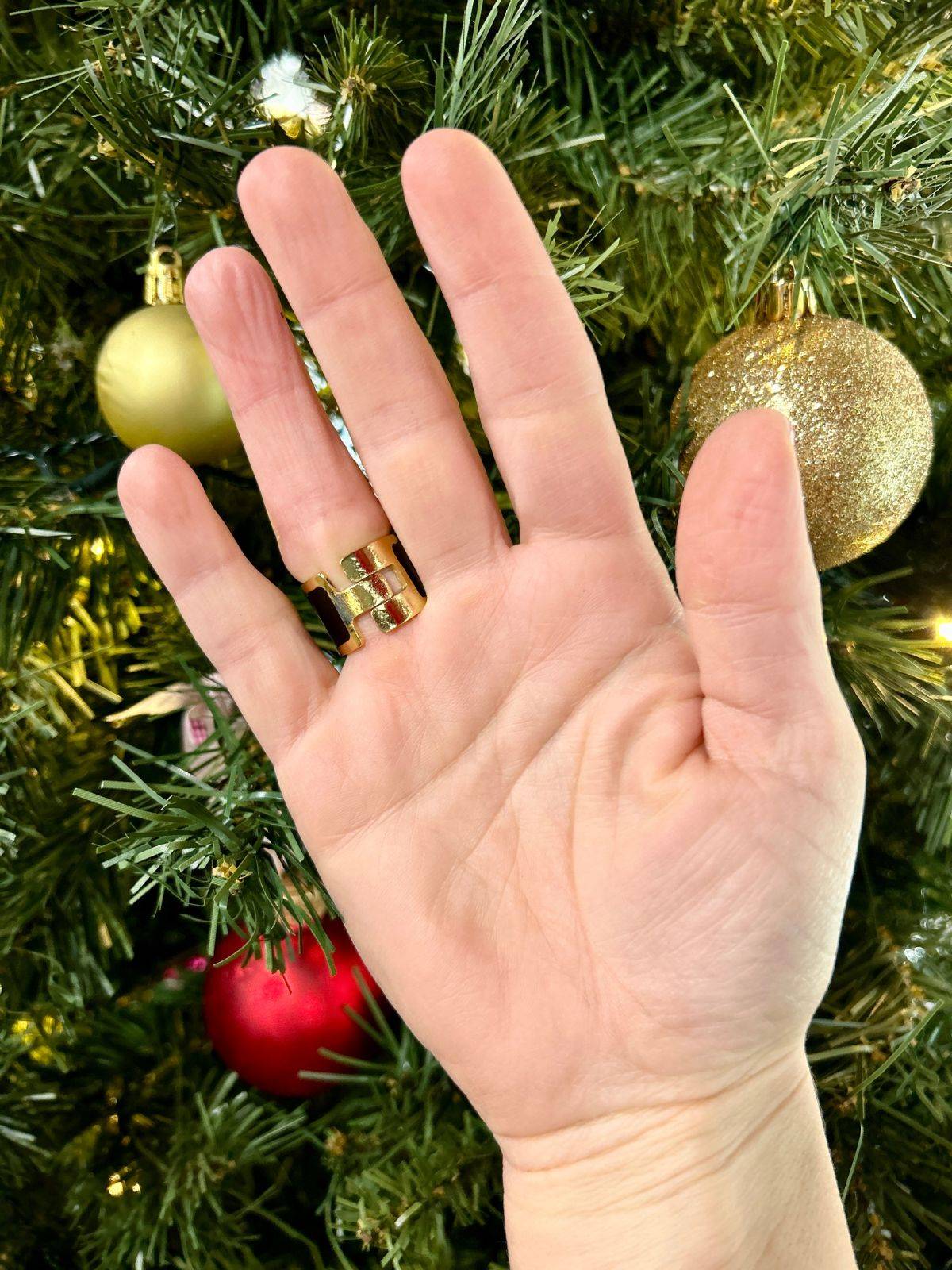 Anello a fascia nero