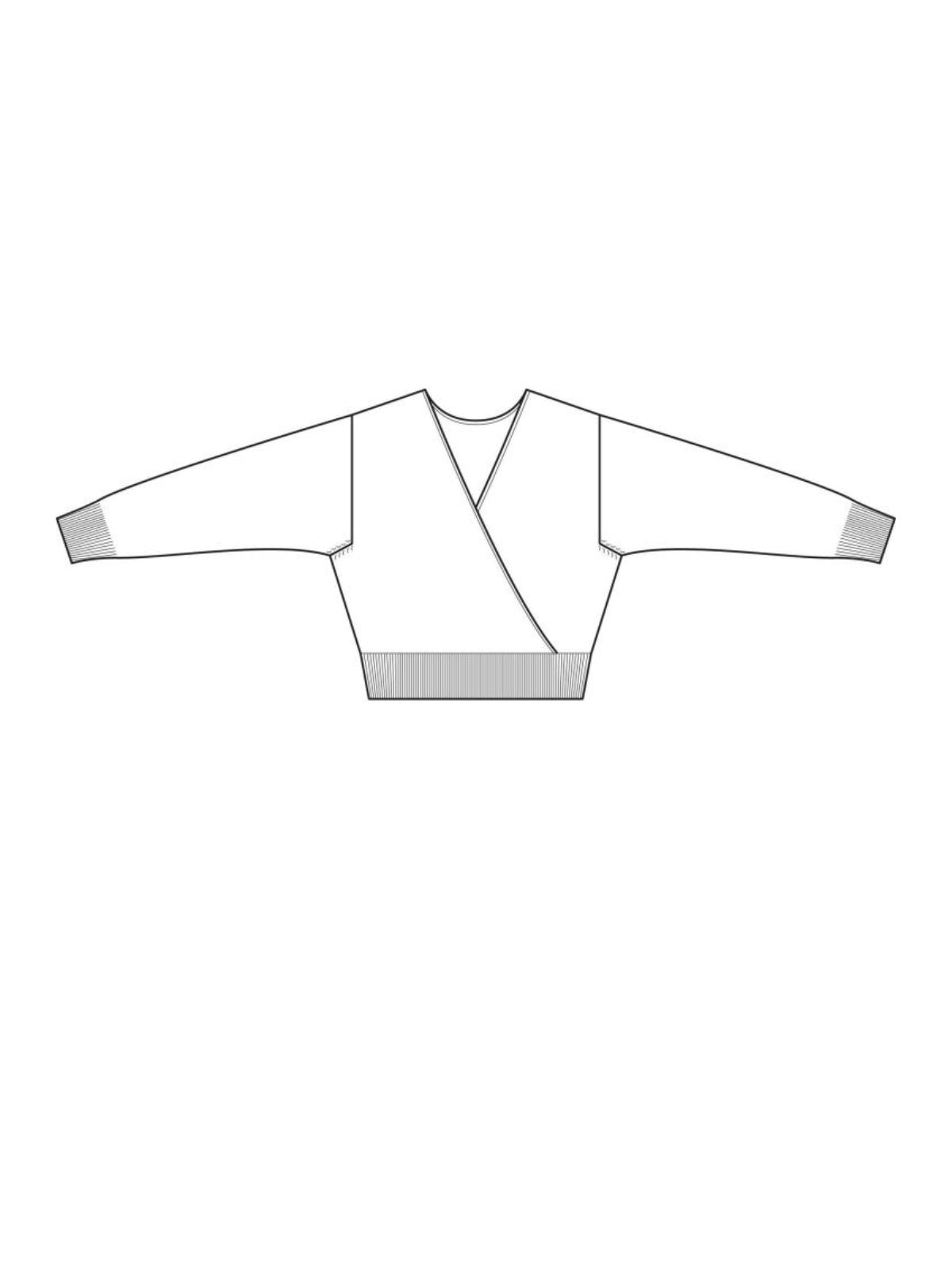 Maglia con scollatura incrociata